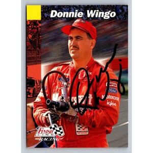 1993 Pro Set Finish Line Racing Donnie Wingo Autograph Card 15 NASCAR Signed